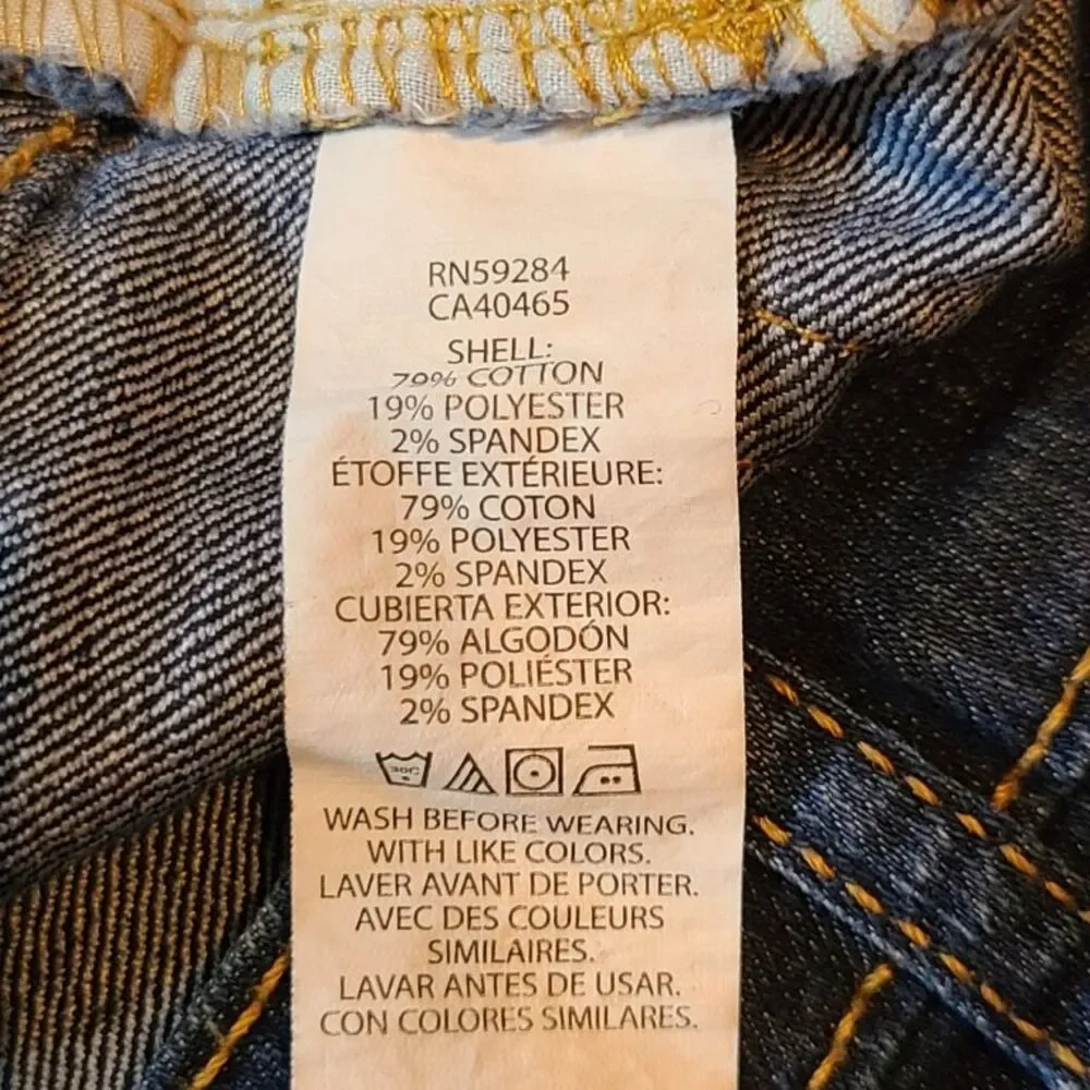 The Childrens Place Girls Jeans 8 Slim Blue Super Skinny Stretch Denim Pants